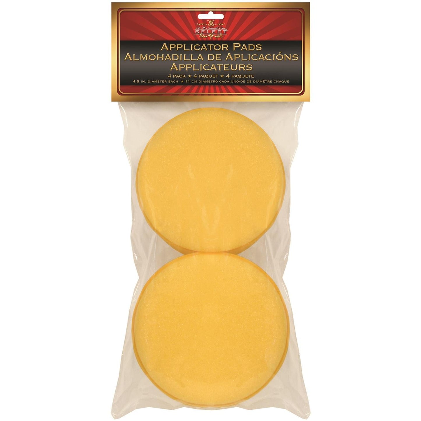 ARNOLD 4.5in. FOAM WAX/POLISH APPLICATR 4/PACK 85-538