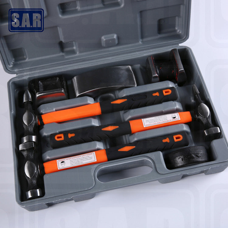 S.A.R. FIBERGLASS HANDLE 7PC DOLLY SET HAMMER MD01