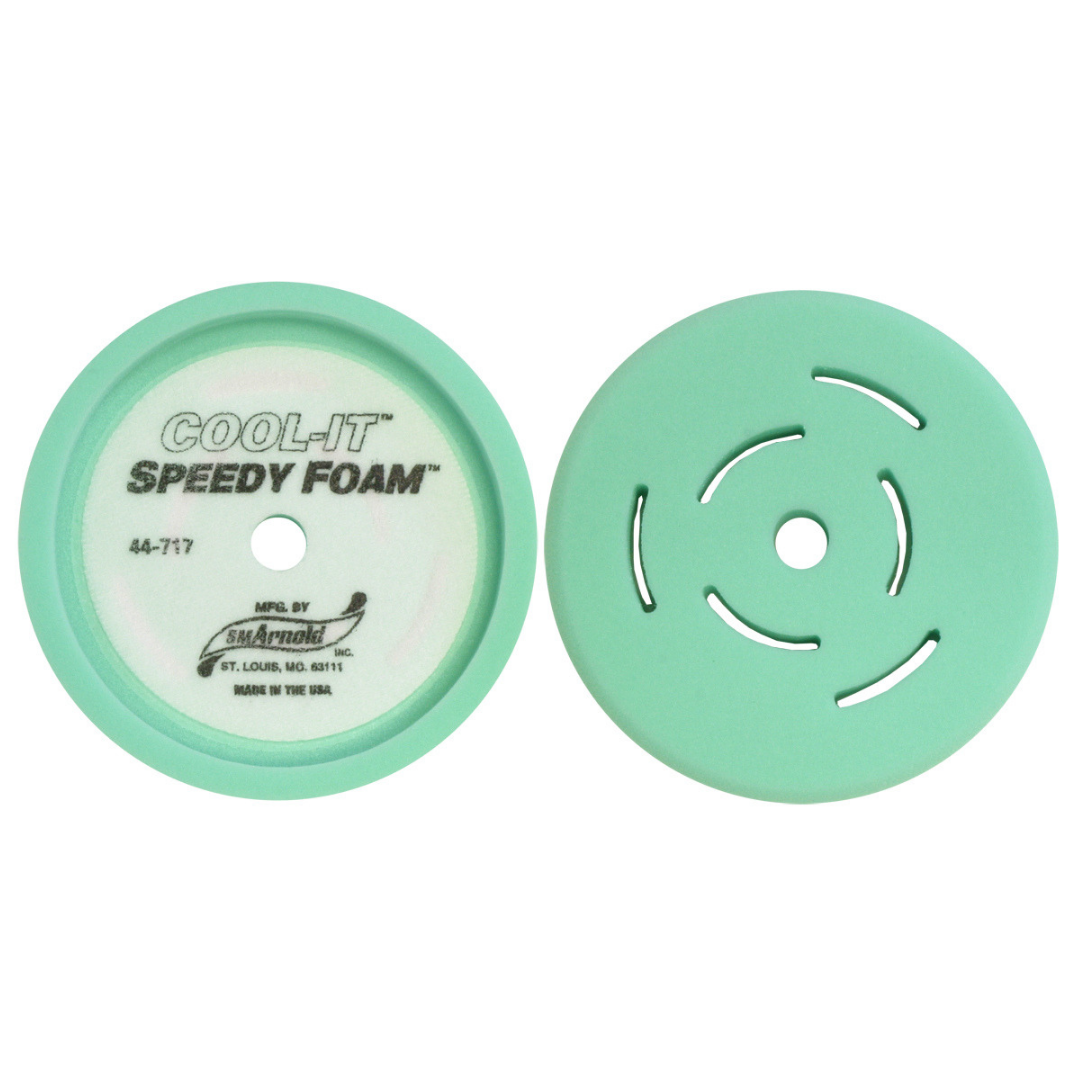 ARNOLD 8in. 60PPI COOL-IT FOAM RECESSED GREEN BUFFING 44-717