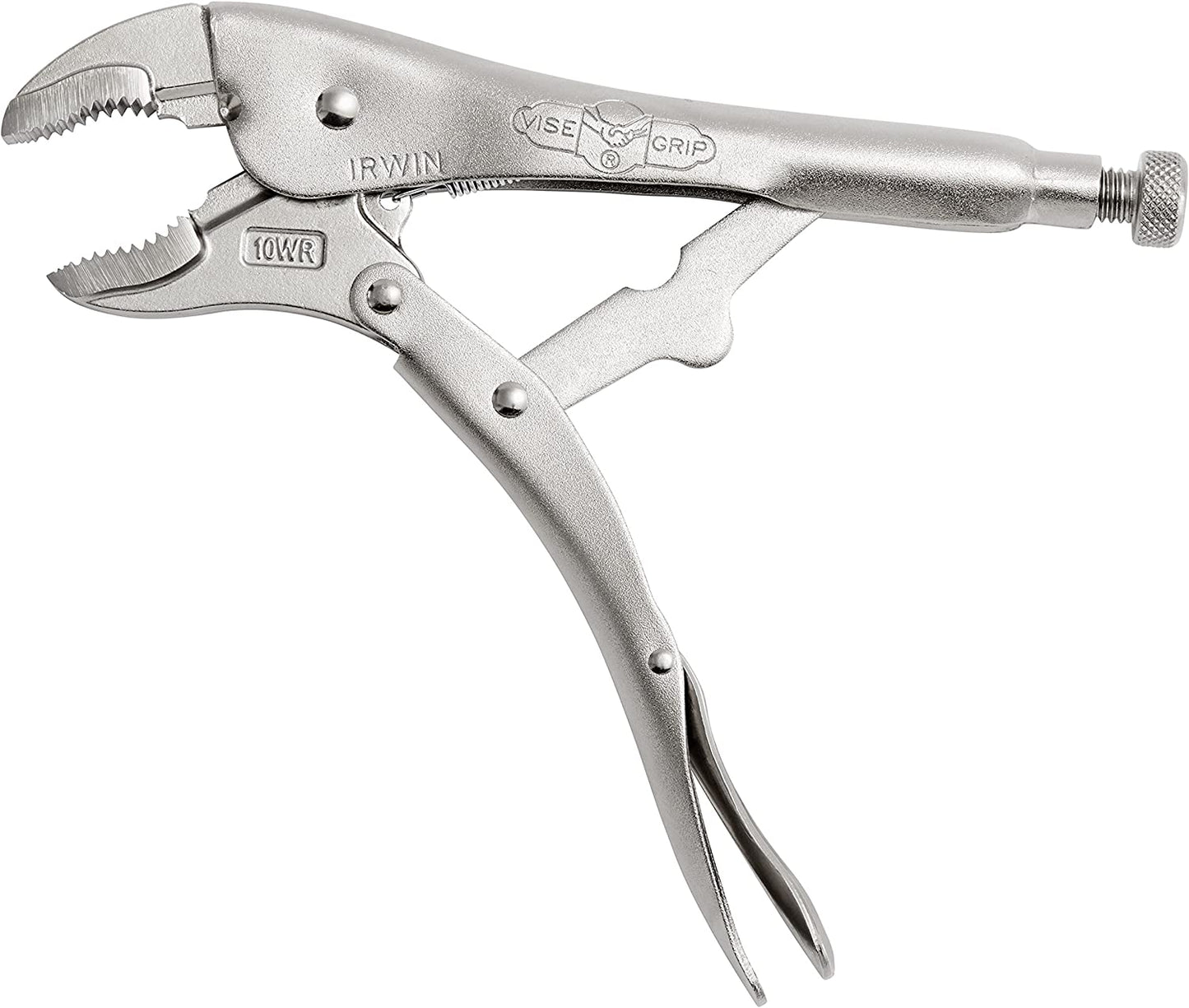 IRWIN tools VISE-GRIP Original Locking Pliers with Wire Cutter, Curved Jaw, 10-Inch (502L3)