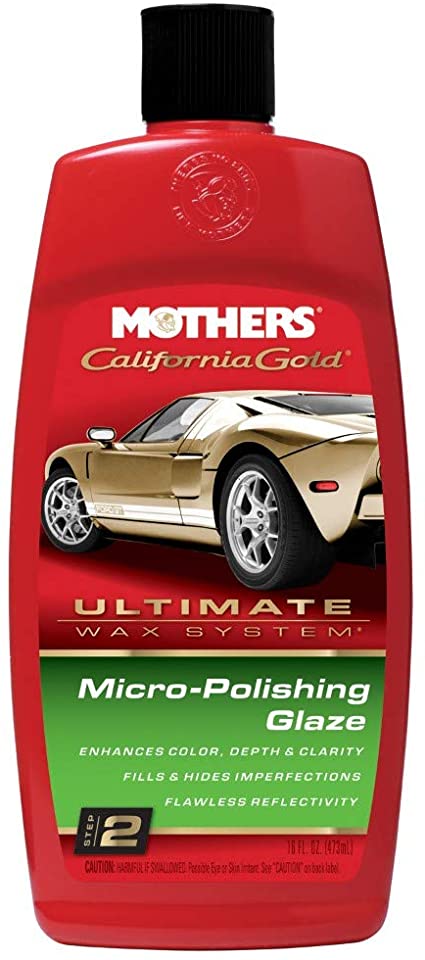 Mothers 08100 California Gold Micro-Polishing Glaze (Ultimate Wax System, Step 2) - 16 oz.
