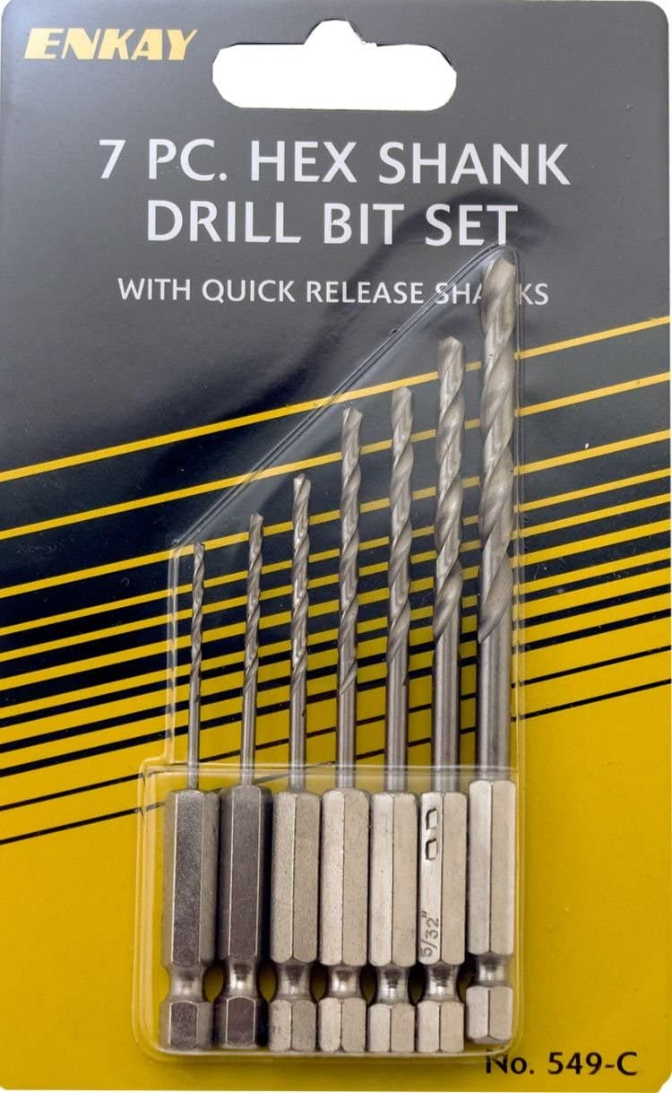 ENKAY 7 PCS HEX DRILL BIT SET 549C