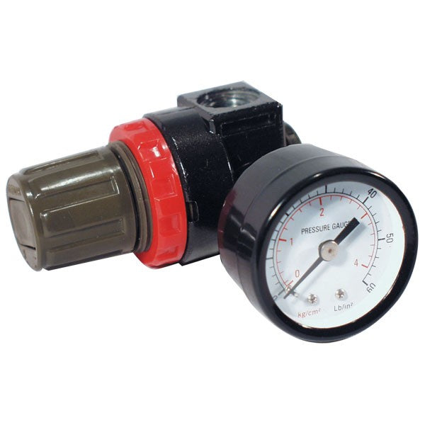 Mini Diaphragm Air Regulator, 180psi Gauge 875