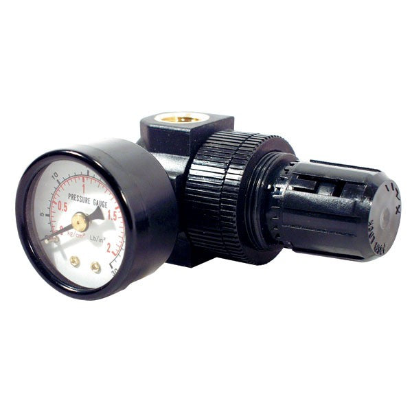 Mini Diaphragm Air Regulator, 60psi Gauge 878