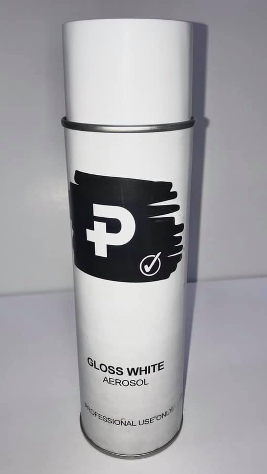 GLOSS WHITE AEROSOL SPRAY 500mL (17oz) W500