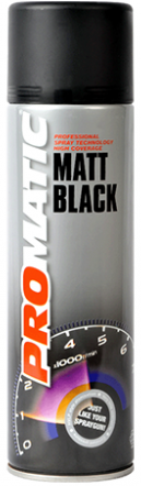 PROMATIC MATT BLACK AEROSOL (500ML)