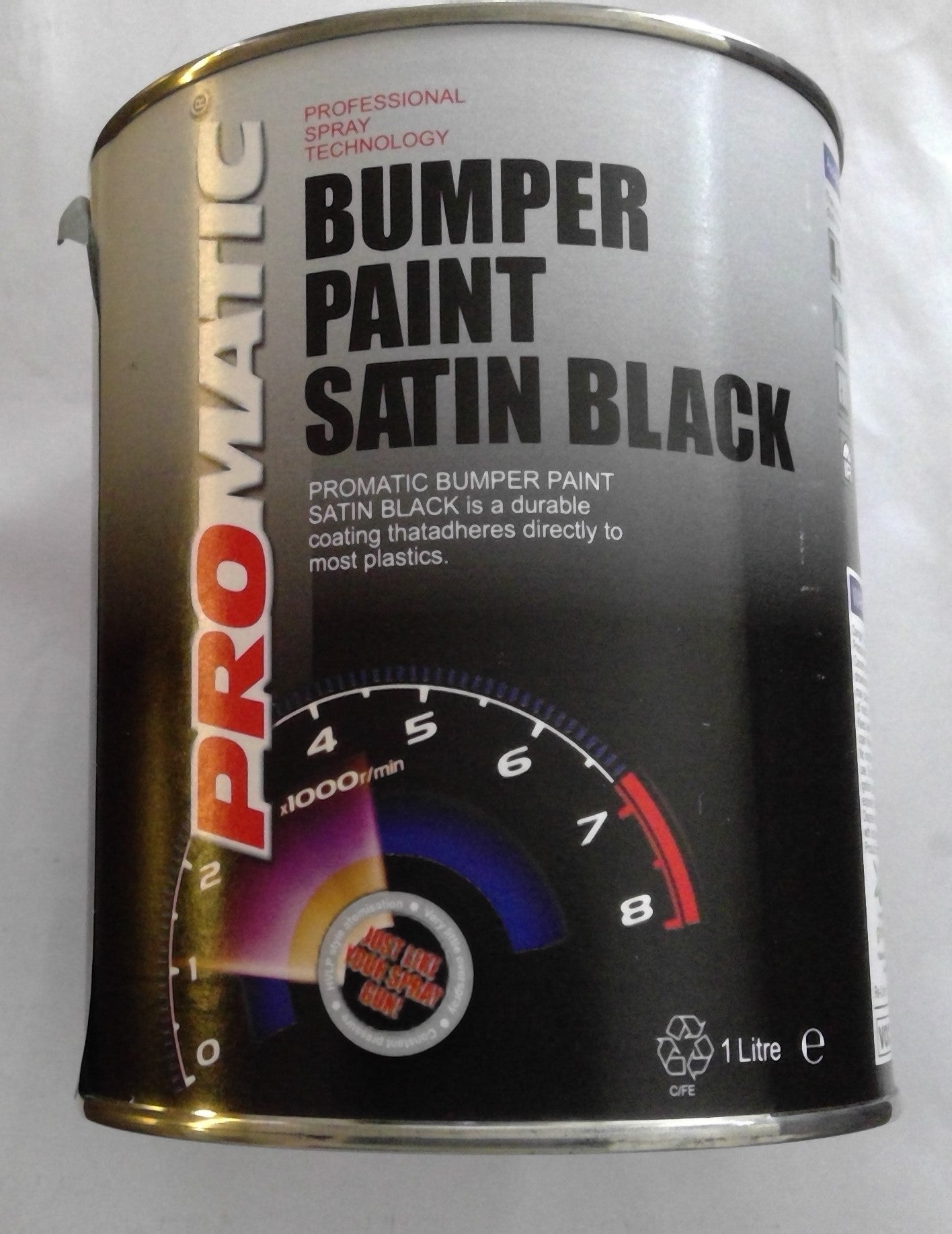 PROMATIC BUMPER PAINT SATIN BLACK