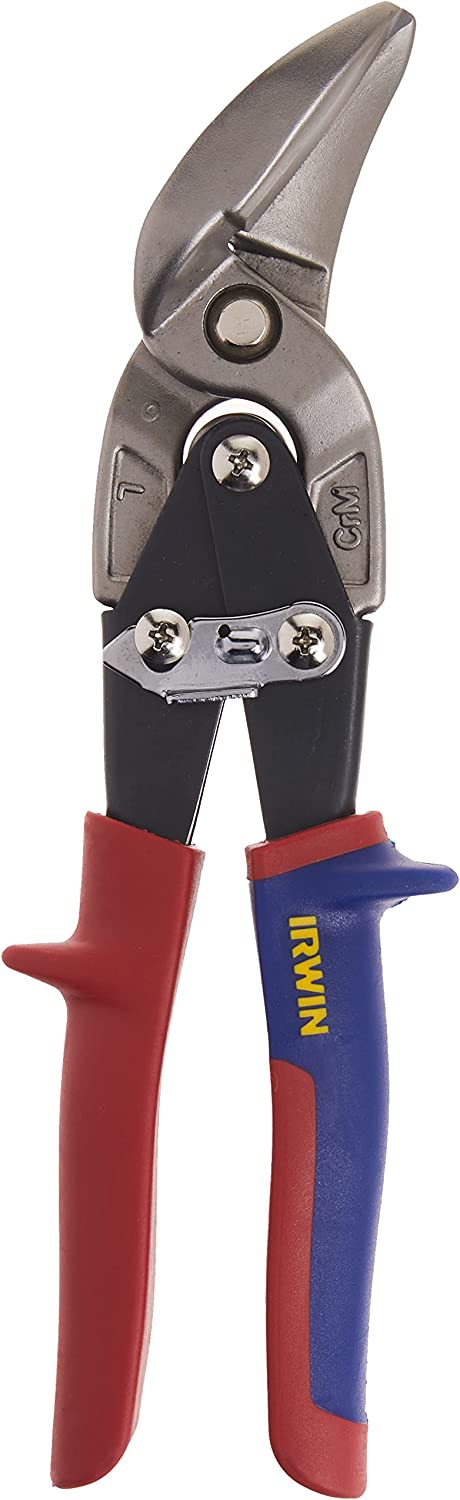 IRWIN tools Tin Snip with Left Cut Offset (2073211), 9-1/2" (241 mm)