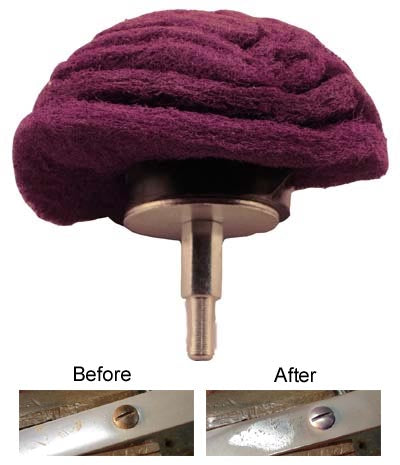 ENKAY 2" MUSHROOM SCUFF BUFF 1/4 SHANK 162-30