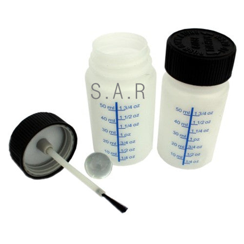S.A.R. 50ml (1.7oz) PLASTIC BOTTLE WITH CAP+BRUSH TUB50ML