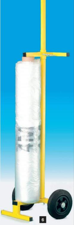 S.A.R. PLASTIC SHEETING VERTICAL DISPENSER TROLLEY CART 132