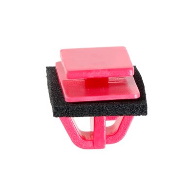 BULK KIA MOULDING CLIP WITH SEALER- RED NYLON FRONT #21484