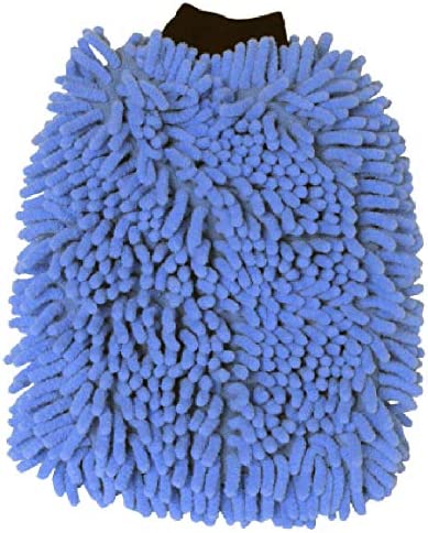 S.M. Arnold 7.5" x 10.5" Microfiber Chenille Wash Mitt - Cuff Included - Blue [25-331]