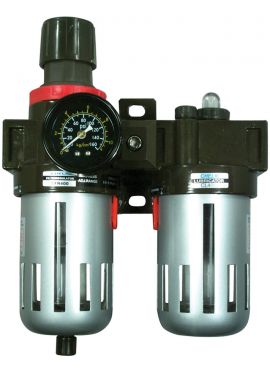 ASTRO TOOLS 3/8" FRL FILTER REGULATOR & LUBRICATOR W/GAUGE 2616