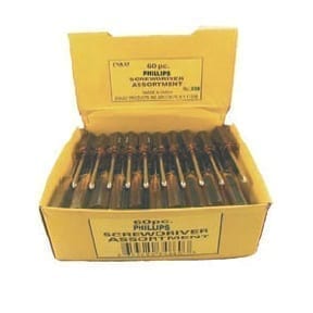 ENKAY SCDRIVER ASSORT SLOT 60PC 3400