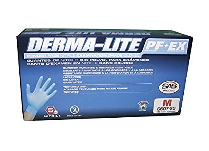 SAS NITRILE POWDER FREE GLOVES LARGE 6608-20