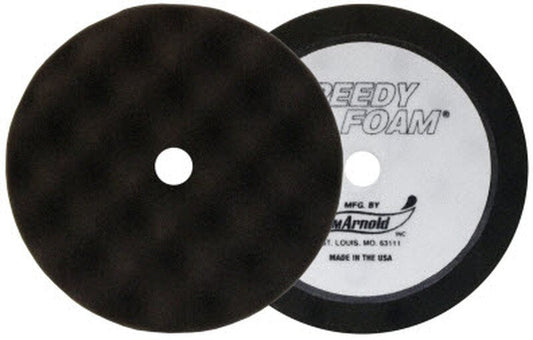 ARNOLD 6in. WAFFLE FOAM 2/PACK BLACK POLISHING 44-055