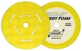 ARNOLD 6in. COOL-IT WAFFLE FOAM 2/PACK YELLOW BUFFING 44-066