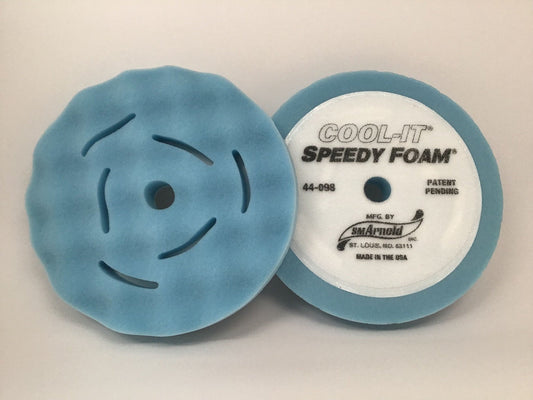 ARNOLD 8in. COOL-IT WAFFLE PAD 2/PACK BLUE POLISHING 44-098