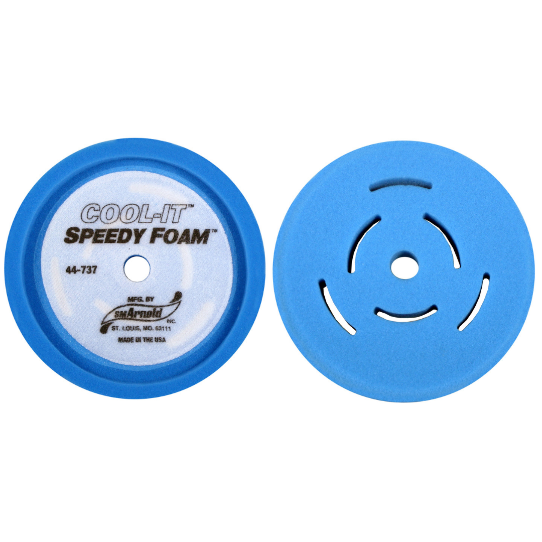 ARNOLD 8in. 70PPI COOL-IT FOAM RECESSED BLUE POLISHING 44-737