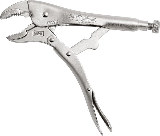 IRWIN tools VISE-GRIP Original Locking Pliers with Wire Cutter, Curved Jaw, 10-Inch (502L3)