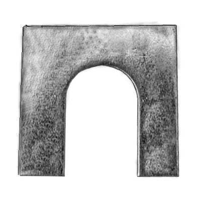 SHIM 1/8 THK 1-1/8 X 1-1/8 W/ 1/2 SLOT #5077