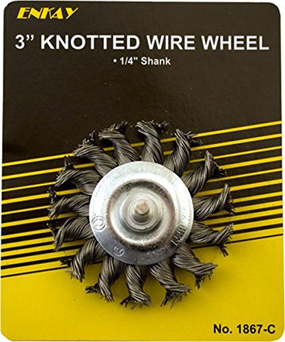 ENKAY 3" KNOT WIRE WHEELL 1/4 SH 1867-C