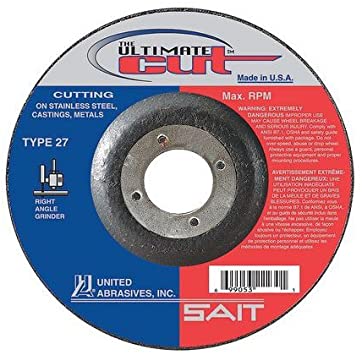 United Abrasives SAIT 22380 4-1/2x.045x7/8 Ultimate Cut Premium Performance Cut-Off Wheels