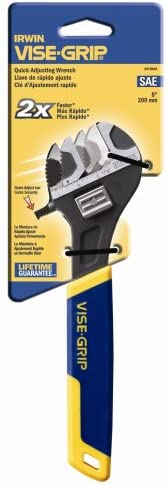 Irwin Tools Irwin Industrial Tools 2078601 8-Inch SAE Quick Adjusting Wrench