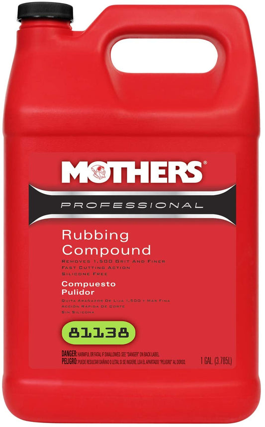 Mothers 81138 Professional Rubbing Compound, 1 Gallon