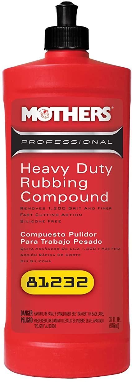 Mothers 81232 Professional Heavy Duty Rubbing Compound - 32 oz. , Red