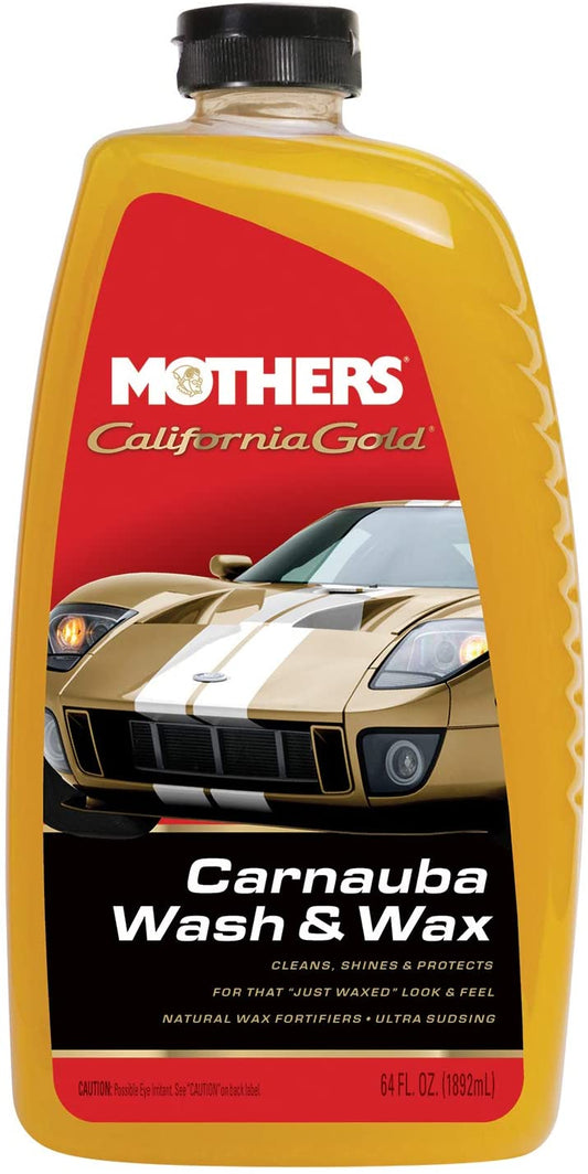Mothers 05674 California Gold Carnauba Wash & Wax, 64 oz.