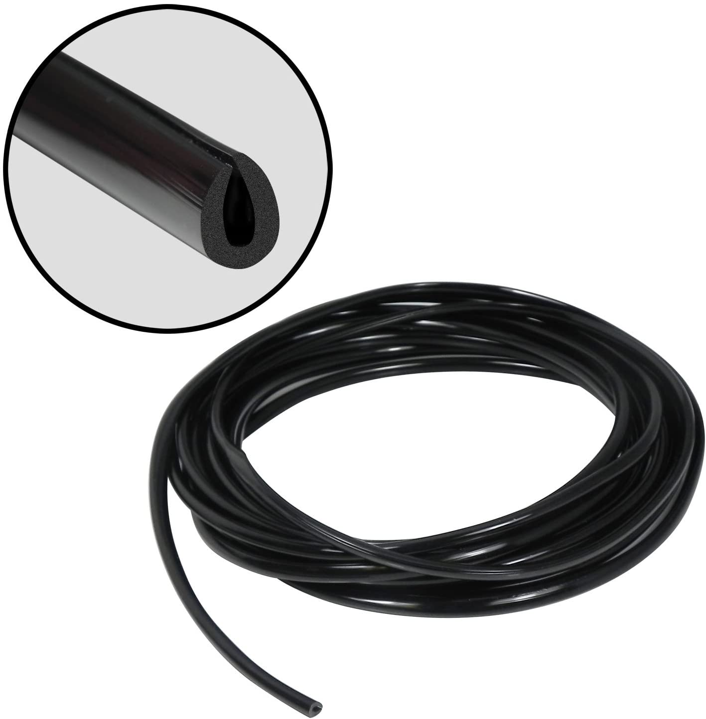 BLACK* DOOR EDGE MOULDING 16' (5m) BAG DE201