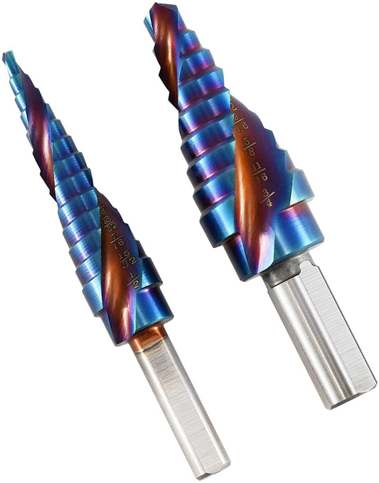 Astro 9442 Blue Steel 2pc Max-Duty Step Drill Set