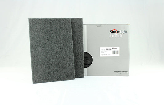SUNMIGHT USA SCUFF PAD 80200 6x9 GRAY ULTRA FINE (20PCS) EQUIV.7448