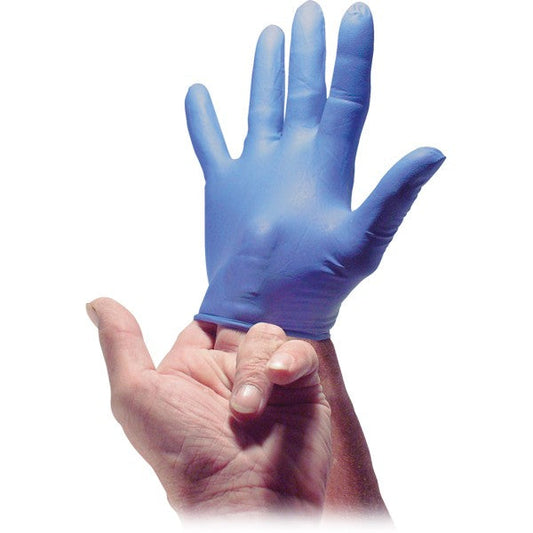 Blue Nitrile Disposable Gloves - Large 93