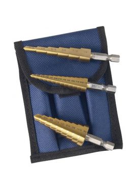 Astro 9445 Titanium Step Drill Bit Set (1/8″ – 1/2″ , 3/16″ – 1/2″, 1/4″ – 3/4″)