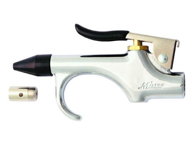 Milton (S-148) 1/4" NPT Lever Blow Gun - Rubber and Safety Tip Nozzles