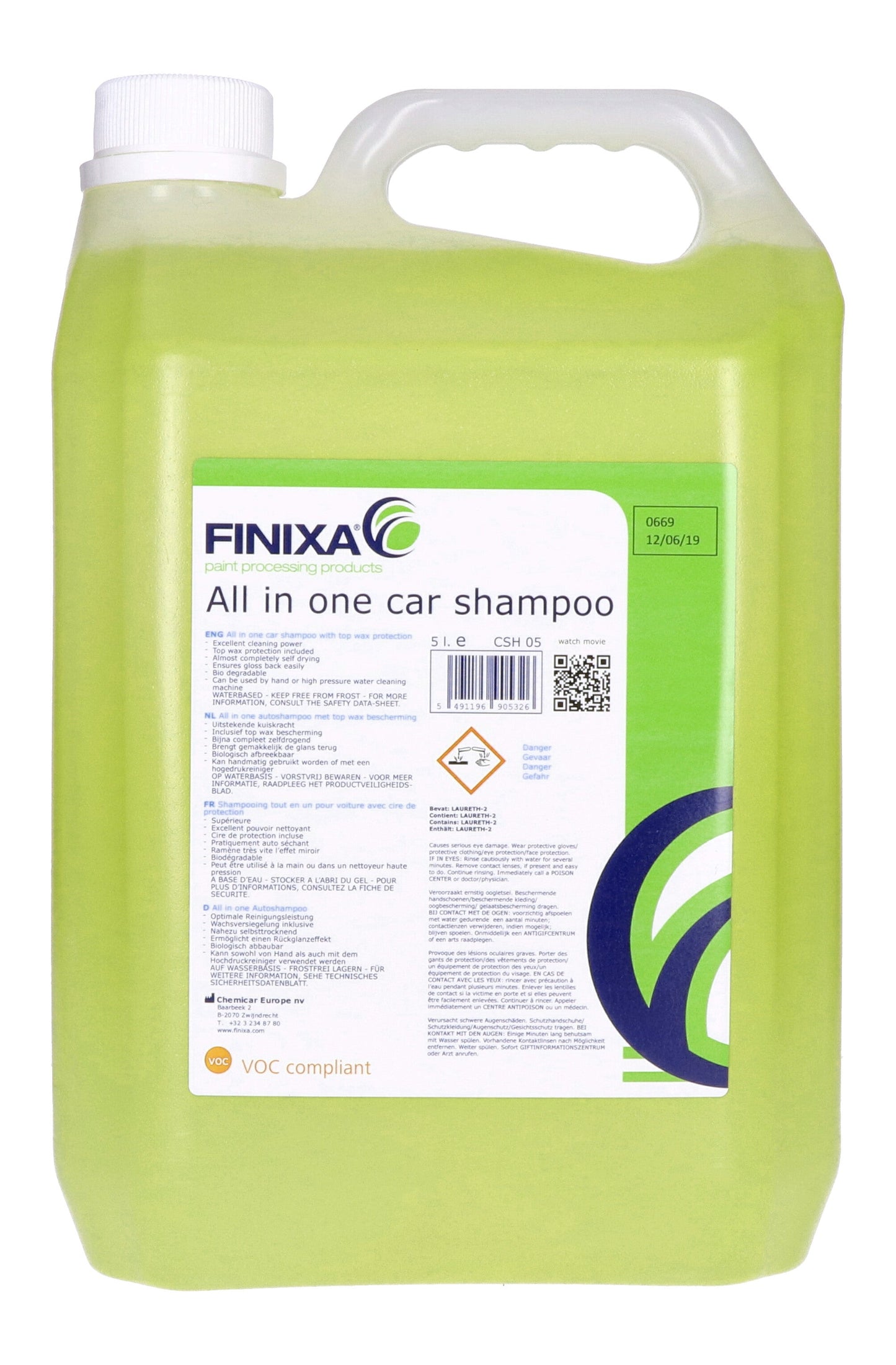 All in one car shampoo CSH 05