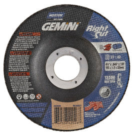 Norton® 4 1/2" X .045" X 7/8" Gemini®/RightCut® Extra Coarse Grit Aluminum Oxide Type  66252842026