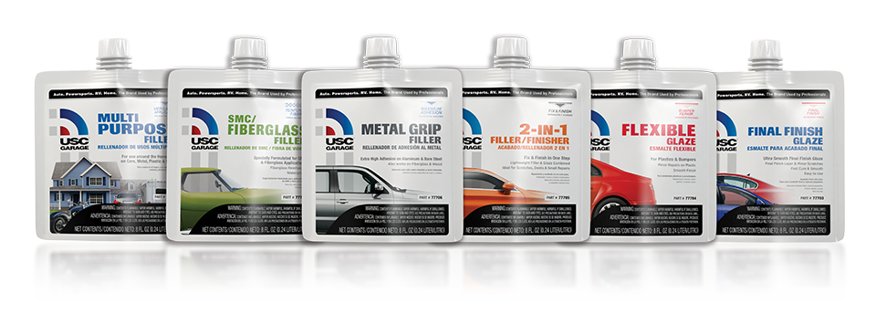 USC SMC / FIBERGLASS FILLER IN A GARAGE POUCHE 8oz 77702