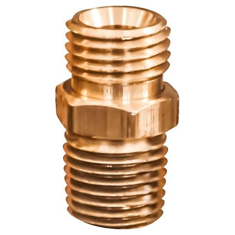 Milton® 1/4" MNPT x 1/4" NPS Hex Nipple Hose Fitting S648