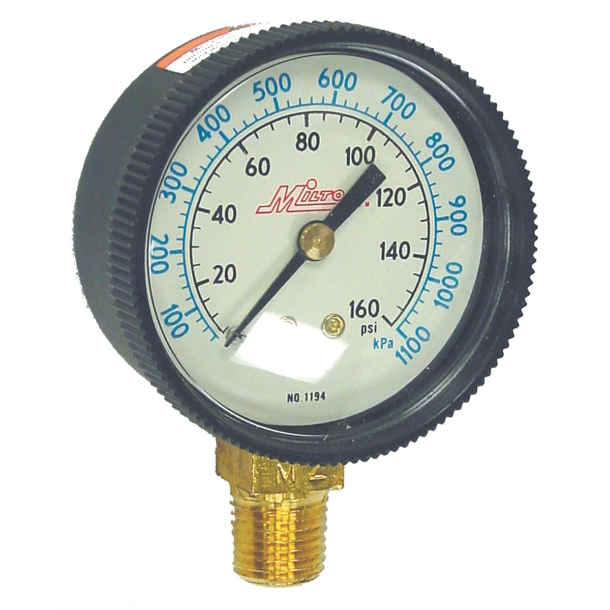 Milton® 1/4" NPT High Pressure Gauge 1195