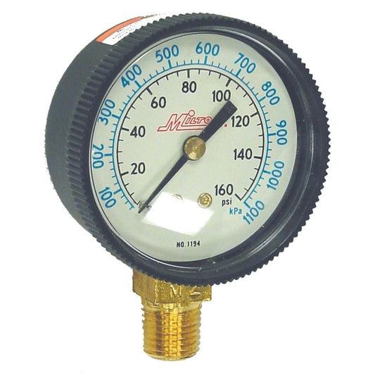 Milton® 1/4" NPT High Pressure Gauge 1195