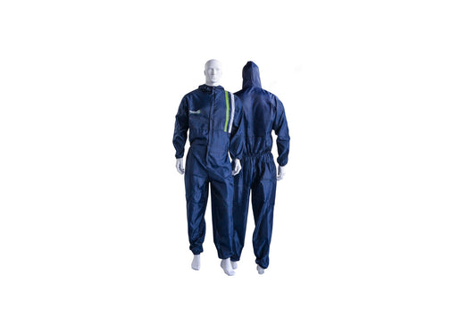 Polyester spray overall - blue - 10 / XL NSC 10