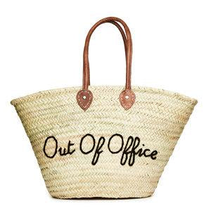 Out of Office Woven Beach Tote