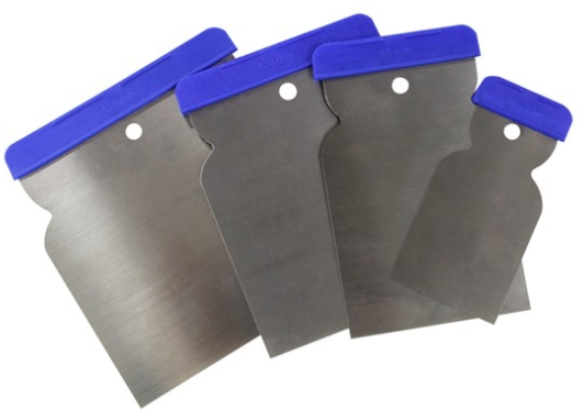 ROBERLO 61513 - PUTTY KNIVES steel - set of 4 widths