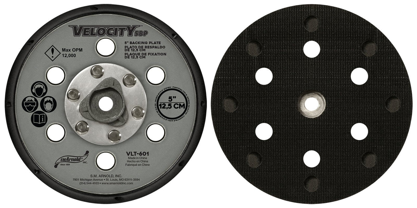 ARNOLD VELOCITY 5in. BACKING PLATE VELCRO VLT-601