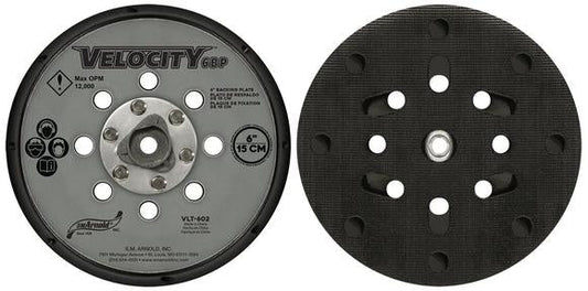 SM ARNOLD VELOCITY 6" BACKING PLATE VELCRO VLT-613