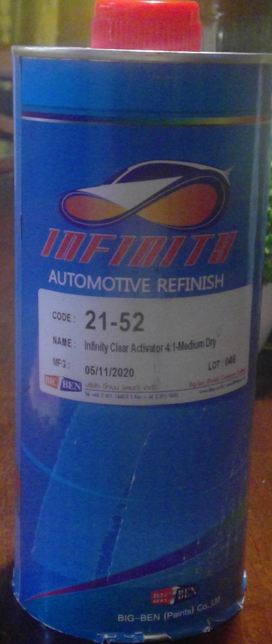 INFINITY 21-52 CLEAR ACTIVATOR 4:1 MEDIUM DRY